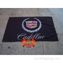 Bendera mobil klub balap Cadillac 90*150 CM polyster Cadillac banner